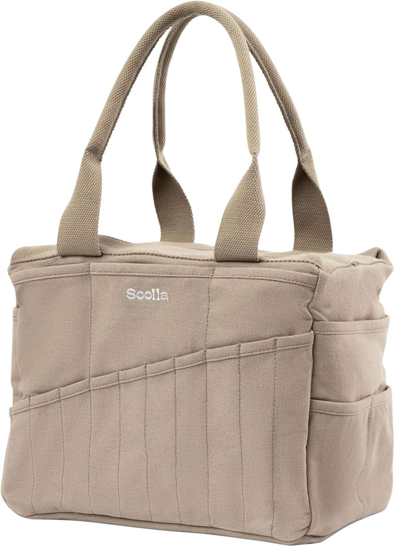Soolla Studio Bag - World's Most Loved Art Supply & Pottery Tool Bag, Machine Washable, Over 30 Pockets, 10 Premium Colors, Quick-Dry Canvas, Organizer for Crafts, Sewing, Knitting, Adults, Students, - Image 4